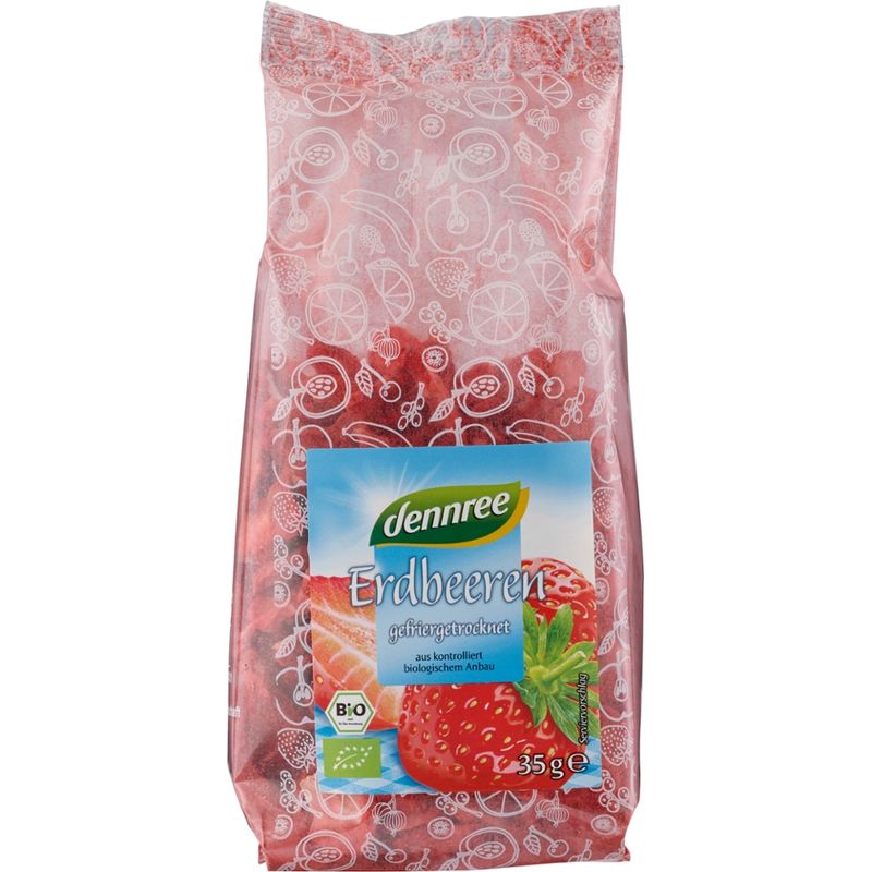 dennree Erdbeeren 
gefriergetrocknet - Produktbild