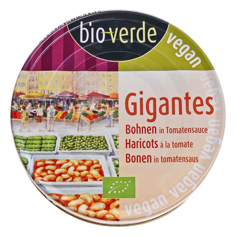 bio-verde Gigantes Riesenbohnen in Tomatensauce 190 g - Produktbild