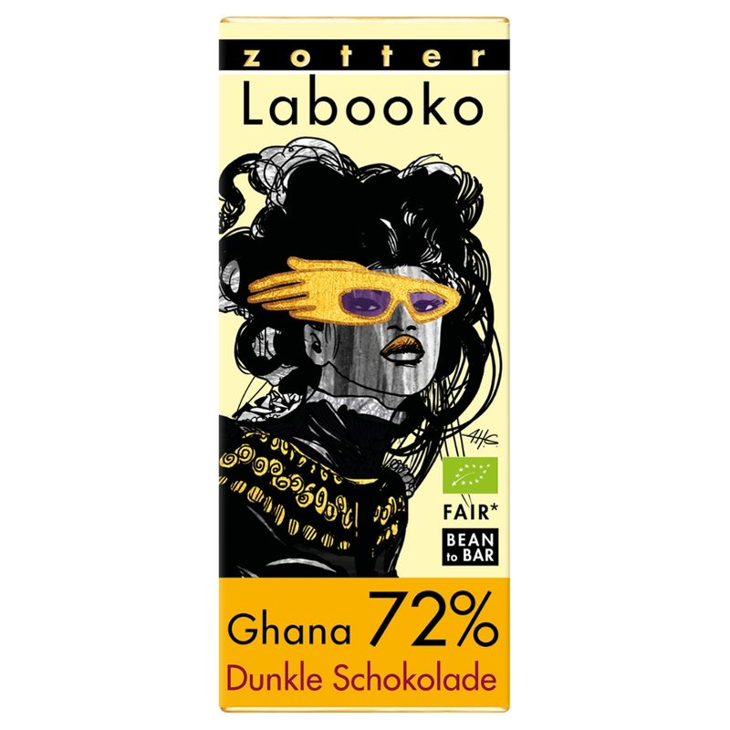 Zotter Schokolade Labooko - 72% Ghana - Produktbild