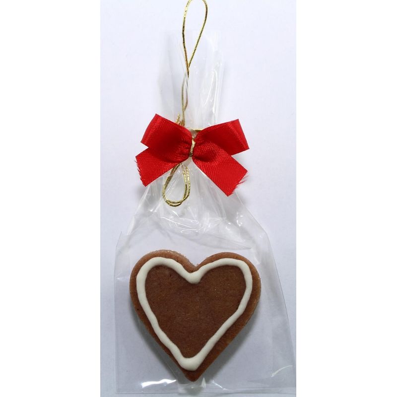 Funsch Marzipan BIO Weihnachtsschmuck Herz natur - Produktbild