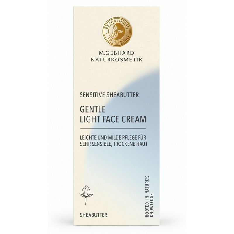 M. Gebhard Naturkosmetik GENTLE LIGHT FACE CREAM - Sensitive Sheabutter - Produktbild