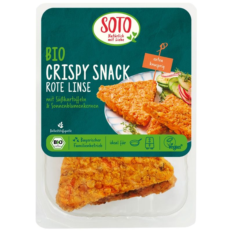 SOTO Bio Crispy Snack Rote Linse - Produktbild