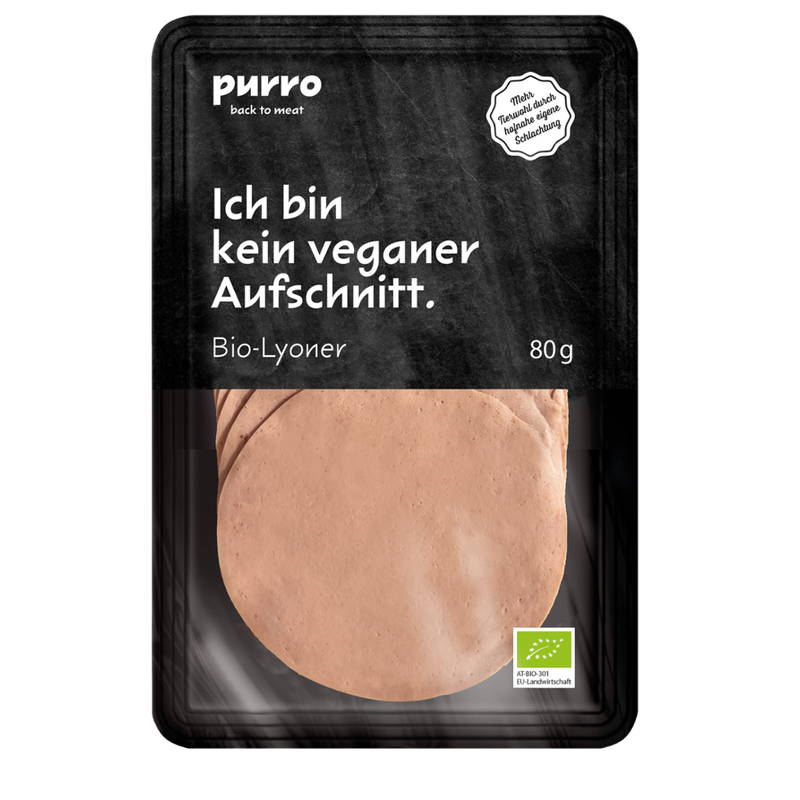 PURRO PUR BIO-Lyoner e80g GS/atmo - Produktbild