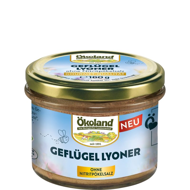 ÖKOLAND Geflügel-Lyoner in Gourmet-Qualität - Produktbild