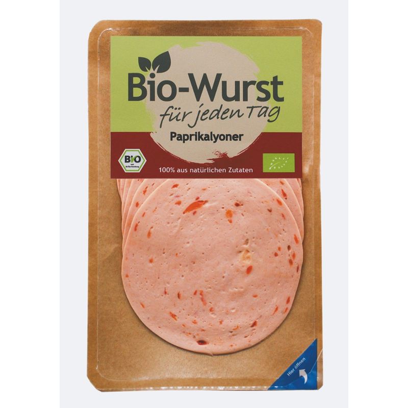 Bio Wurst für jeden Tag Bio Paprika-Lyoner 80g Bio Wurst für jeden Tag - Produktbild