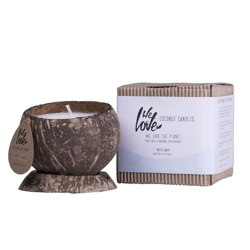 We Love The Planet WLTP Sojawachskerze Arctic White - Produktbild