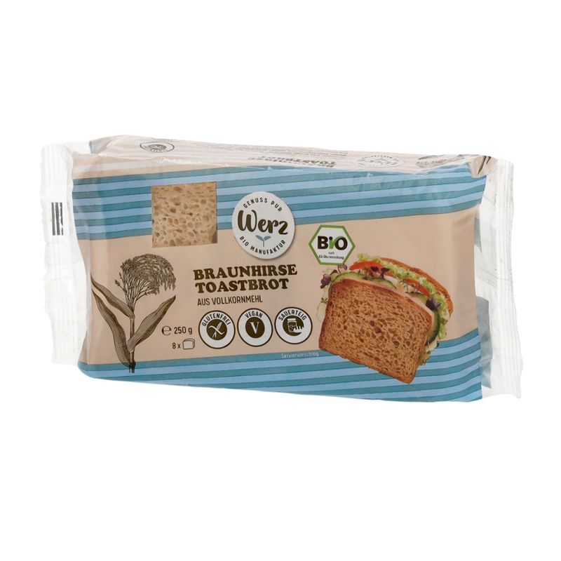 Naturkornmühle Werz Braunhirse Toastbrot, glutenfrei - Produktbild