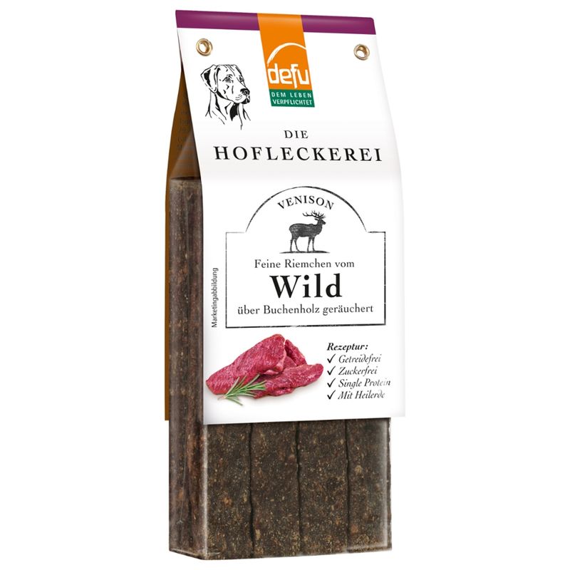 defu - Das Tierfutter vom Bio-Bauern Hund Hofleckerei - Feine Riemchen vom Wild - Produktbild