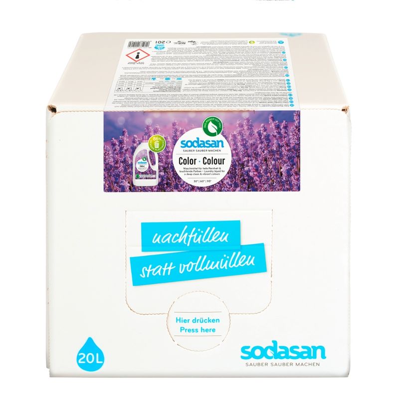 sodasan Colour Laundry Liquid Lavender 20l BiB - Produktbild
