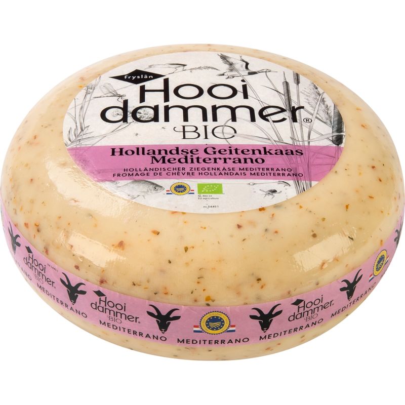 Hooidammer Hooidammer Käsezubereitung aus Holländischem Bio Ziegenschnittkäse Mediterrane Kräuter 4/5kg mindestens 50% Fett i. Tr. - Produktbild