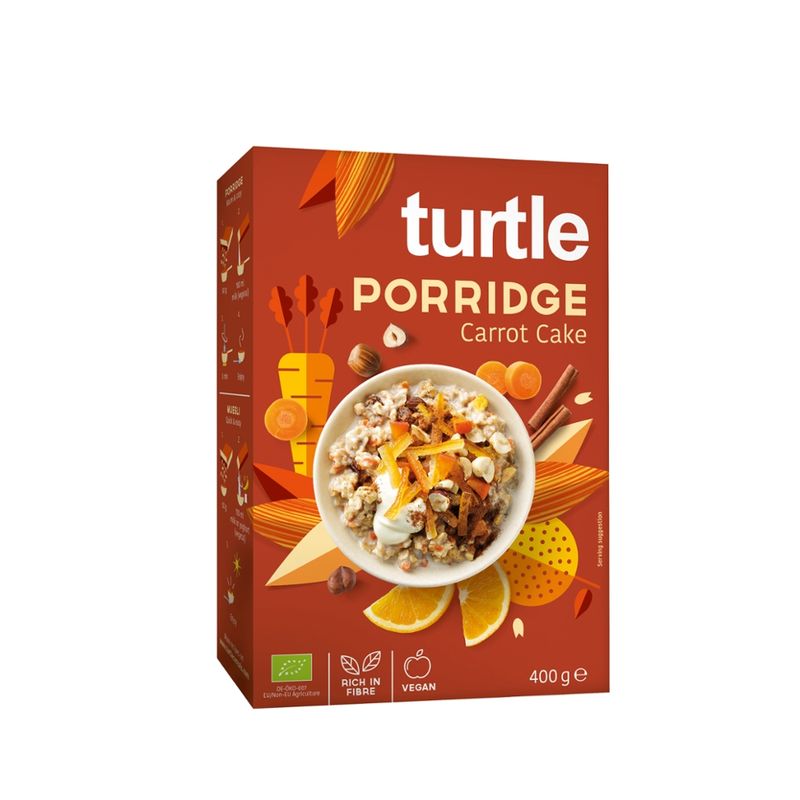 Turtle - Better Breakfast Porridge Bio Carrot Cake 400g - Produktbild