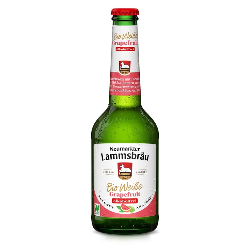 Neumarkter Lammsbräu Neumarkter Lammsbräu Bio Weiße Grapefruit alkoholfrei 0,33l - Produktbild