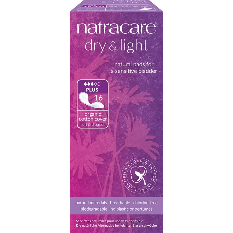 Natracare Dry & Light Inkontinenzeinlage Plus 16 St - Produktbild