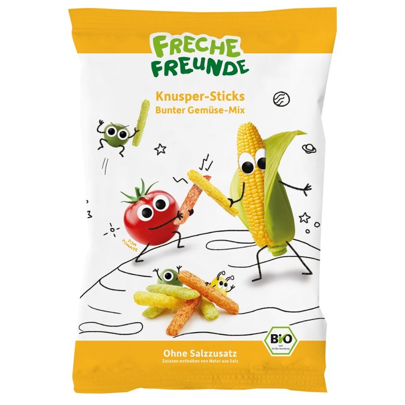 Freche Freunde FF Bio Knusper-Sticks Bunter Gemüse-Mix 30g - Produktbild