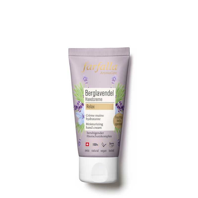 farfalla Berglavendel Relax, Schön entspannt Handcreme, 50ml - Produktbild