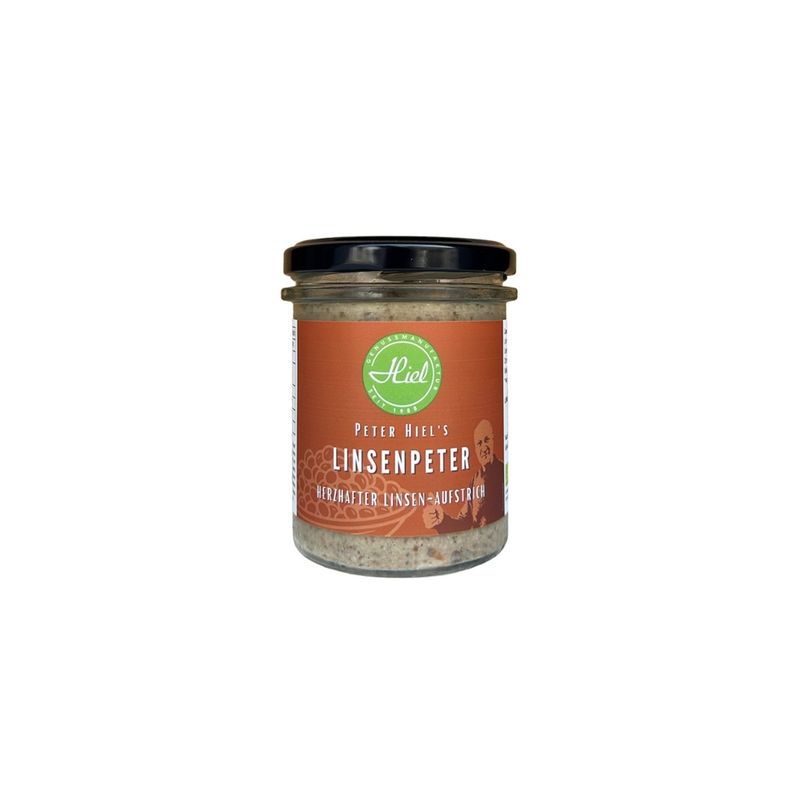 Hiel - Vegetarische Feinkost Linsenpeter - Herzhafter Linsenaufstrich - Produktbild