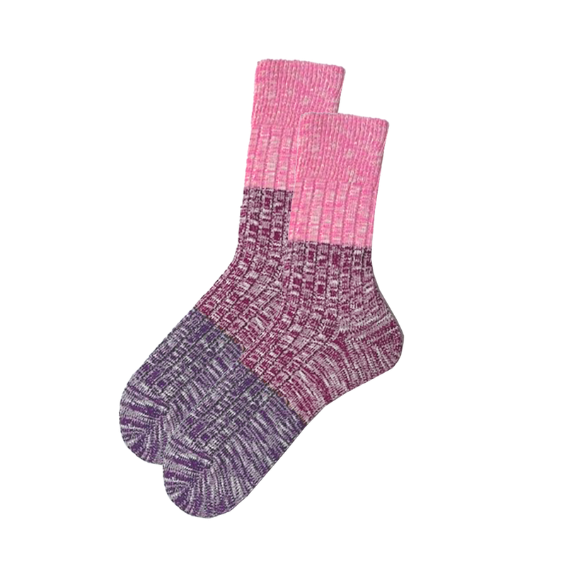 LIVING CRAFTS Kuschelsocken, Farbe purple/pink Gr. 35-38 - Produktbild