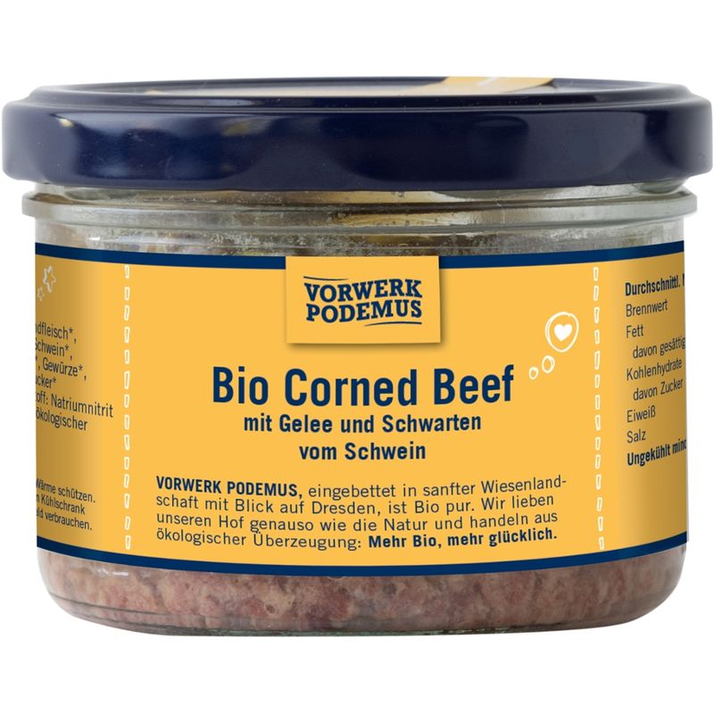 Vorwerk Podemus Bio Corned Beef mit Gelee - Produktbild
