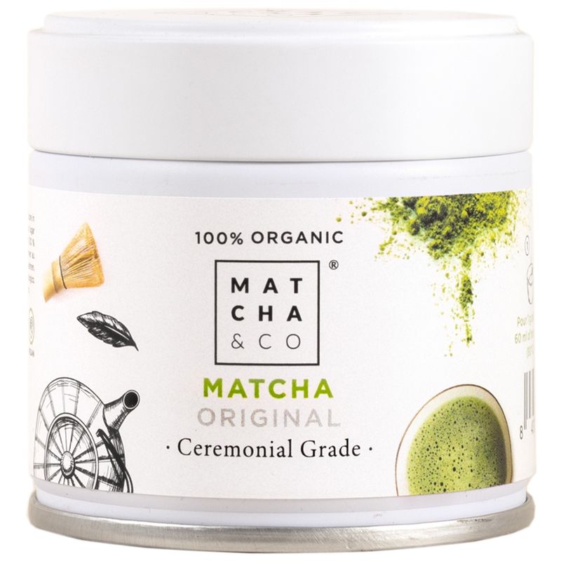 MATCHA & CO Bio Matcha Grüntee Original 30g – Ceremonial Grade Matchapulver aus Japan (Uji, Kioto) - Produktbild