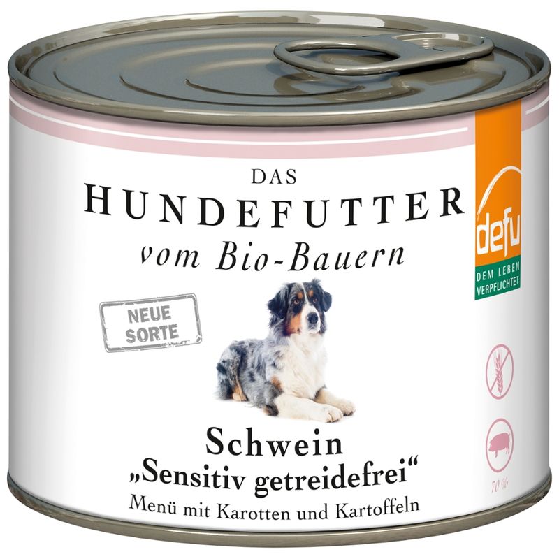 defu - Das Tierfutter vom Bio-Bauern Hund Schwein "Sensitiv getreidefrei" - Produktbild