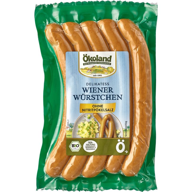 ÖKOLAND Delikatess Wiener Würstchen - Produktbild