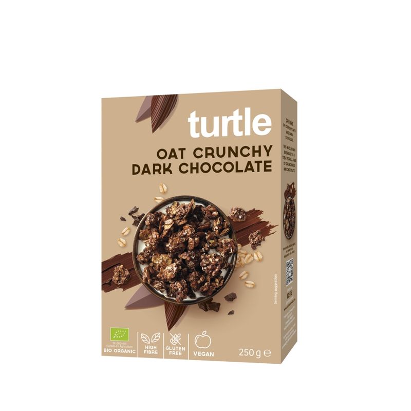 Turtle - Better Breakfast Oat Crunchy Dark Chocolate  BIO + Gluten Free - Produktbild