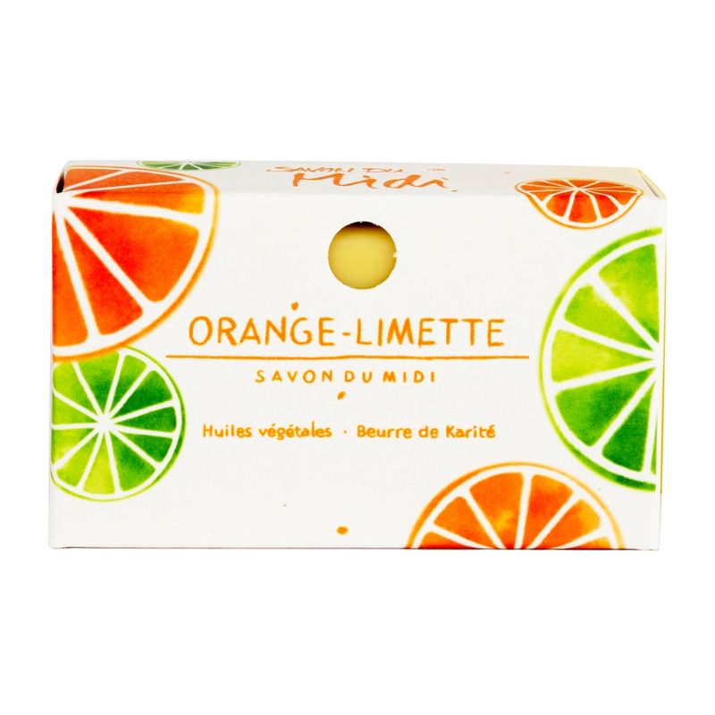 Savon du Midi Seife mit Karité-Butter Orange-Limette 100g im Karton - Produktbild