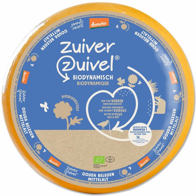 Zuiver Zuivel Biodynamische Gouda Mittelalt 5 kg - Produktbild