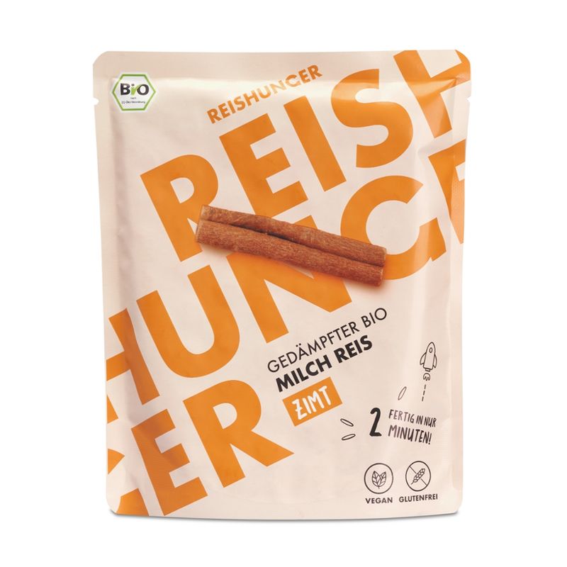 Reishunger Reishunger Gedämpfter Milchreis Zimt, Bio DE-ÖKO-001 (250g) - Produktbild