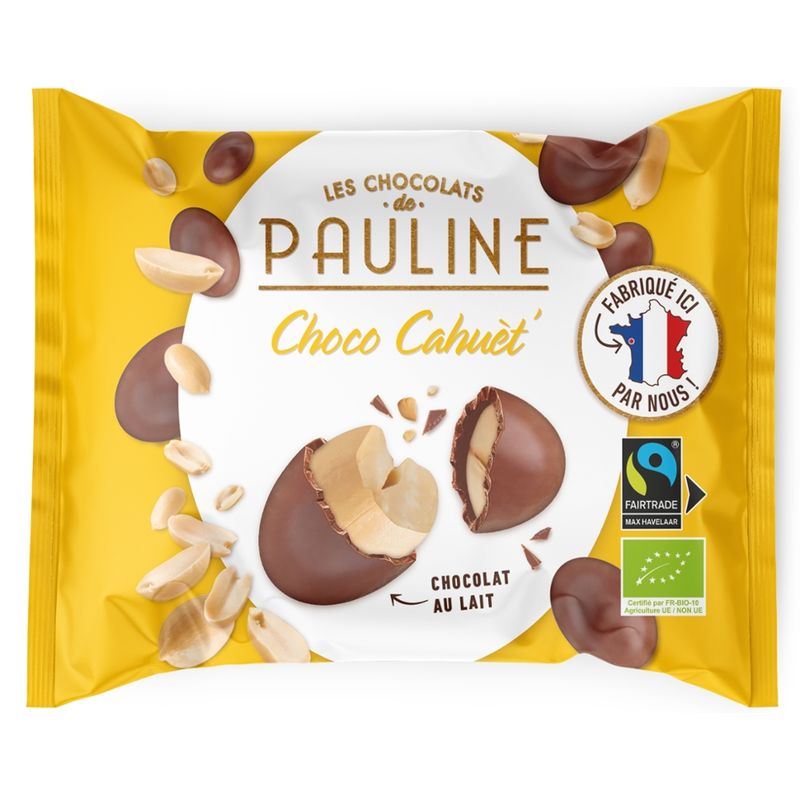 LES CHOCOLATS DE PAULINE Peanuts coated with milk chocolate 40% cocoa minimum - Produktbild