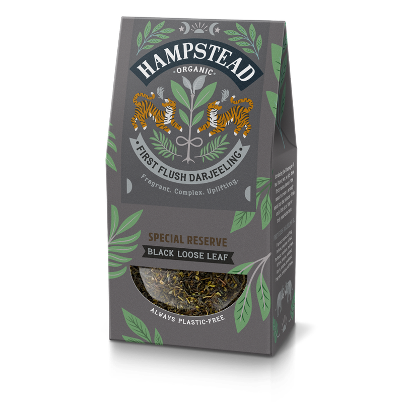 Hampstead Organic  Organic First FLush Darjeeling Single estate Leaf tea - Produktbild