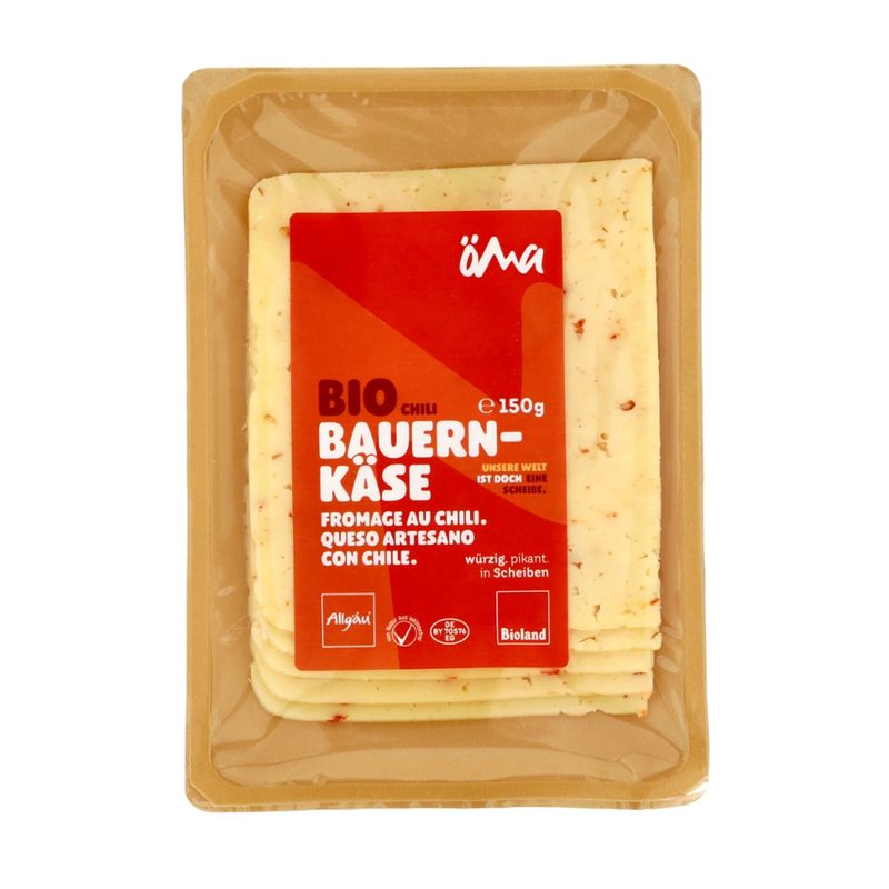 ÖMA ÖMA Bauernkäse Chili Scheiben, Bioland - SB - Produktbild