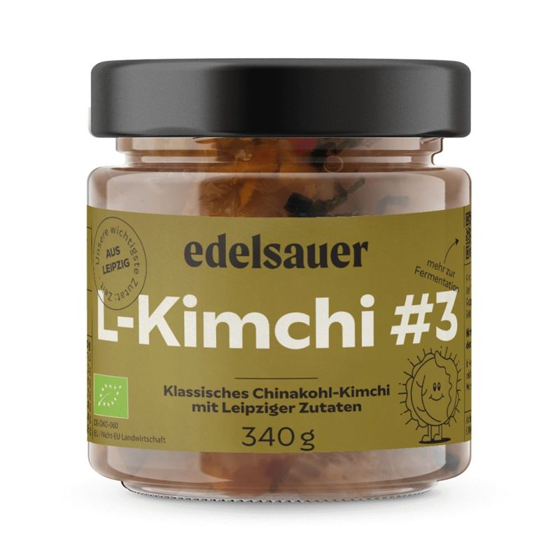 edelsauer L-Kimchi #3 - klassisches Chinakohl-Kimchi mit Leipziger Zutaten - Produktbild