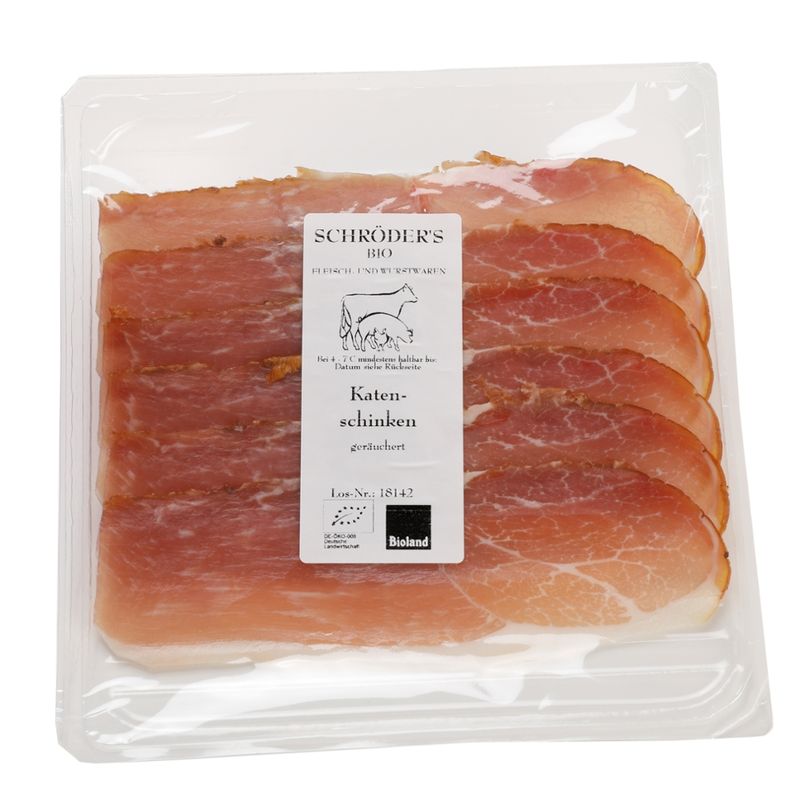 Schröder's Bio Fleisch- und Wurstwaren Katenschinken 80 g geräuchert - Produktbild