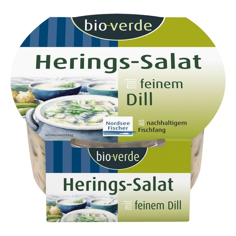 bio-verde Herings-Salat mit feinem Dill 150 g - Produktbild