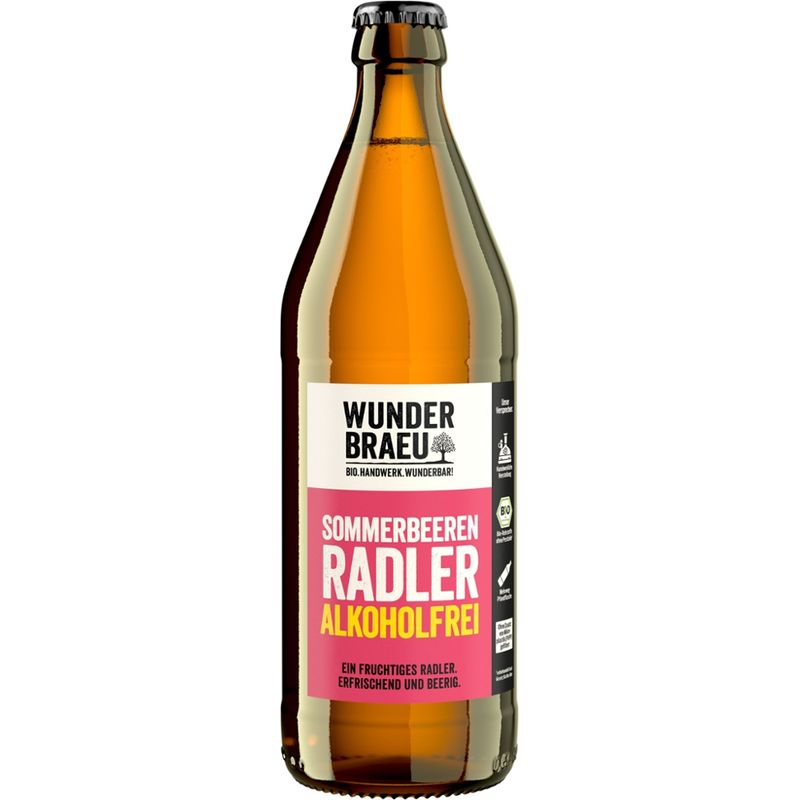 WUNDERBRAEU WUNDERBRAEU Sommerbeeren Radler alkoholfrei BIO - Produktbild
