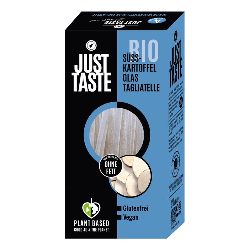 Just Taste Just Taste Bio Süsskartoffel Glas Tagliatelle - Produktbild