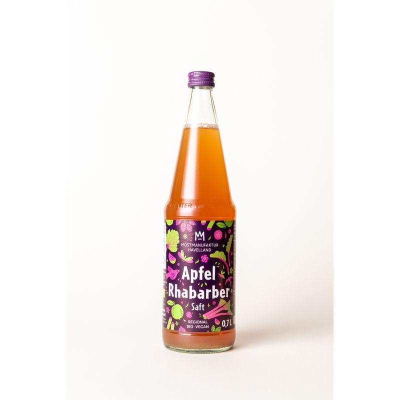 MostManufaktur Havelland Bio-Apfel-Rhabarbersaft - Produktbild