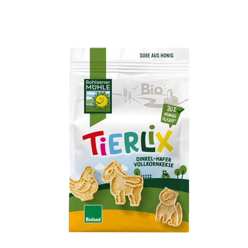 Bohlsener Mühle TierliX Dinkel-Hafer-Vollkornkekse - Produktbild