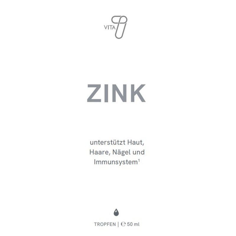vita7 Zink Tropfen mit Zinksulfat ohne Alkohol - Produktbild