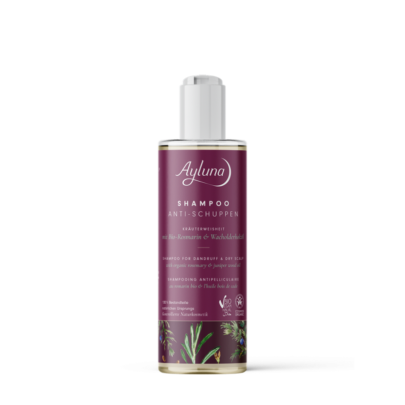Ayluna Shampoo Anti-Schuppen Kräuterweisheit mit Bio-Rosmarin & Wacholderholzöl - Produktbild