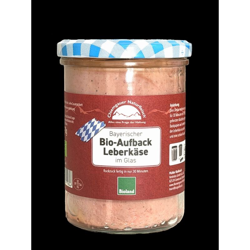 Chiemgauer Naturfleisch Bio-Leberkäse im Glas, CNF, DB - Produktbild