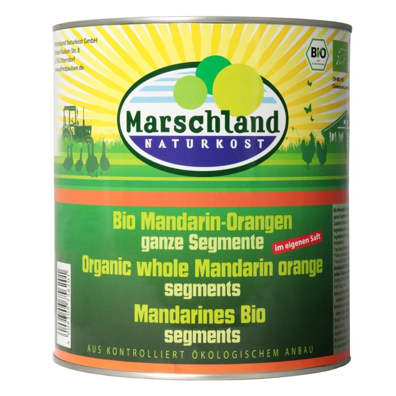 Marschland  Bio-Mandarin-Orangen 3.100 ml Ds. MARSCHLAND - Produktbild