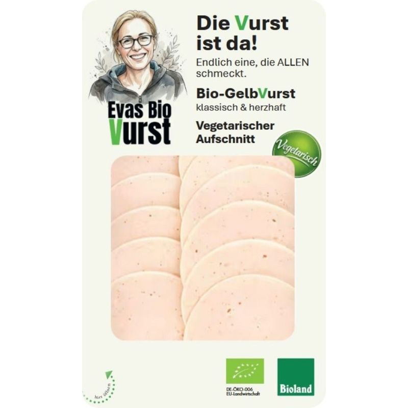 Evas Bio Vurst Evas Bio Vurst Bio-GelbVurst vegetarischer Aufschnitt - Produktbild