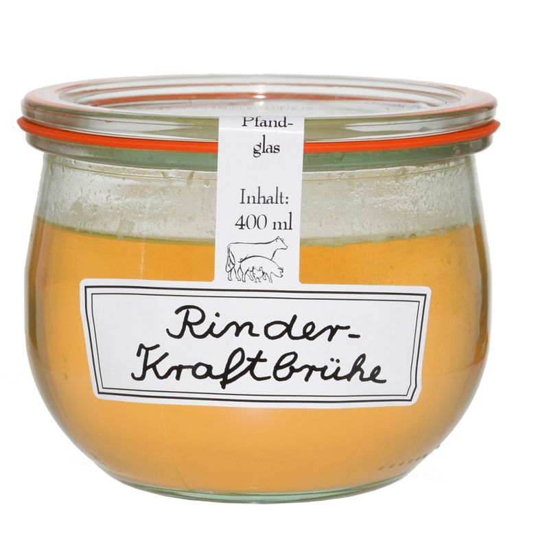 Schröder's Bio Fleisch- und Wurstwaren Rinderkraftbrühe im Mehrwegglas - Produktbild