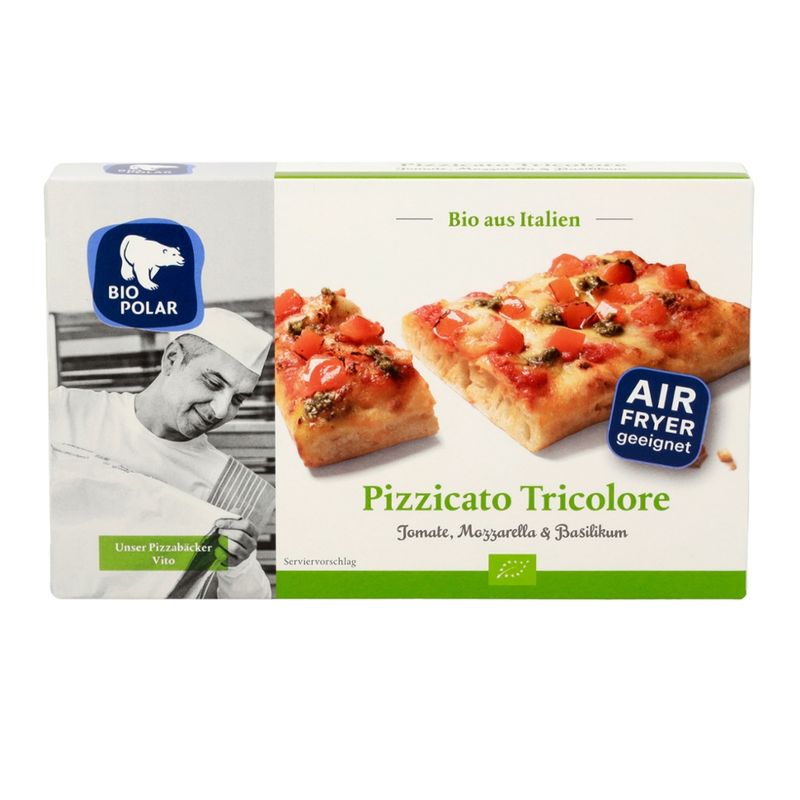 Biopolar Bio Pizzicato Tricolore mit Tomate, Mozzarella und Basilikum - Produktbild