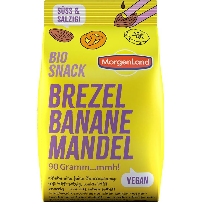 MorgenLand Bio Snack Brezel Banane Mandel - Produktbild