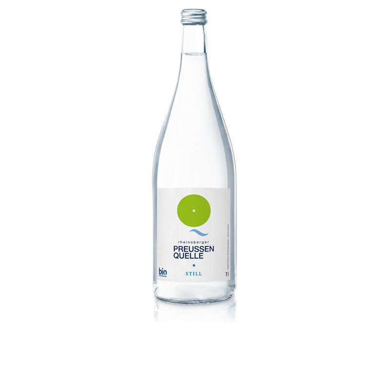 Rheinsberger PreussenQuelle bleibt natürlich - Bio Mineralwasser still, 1l - Produktbild