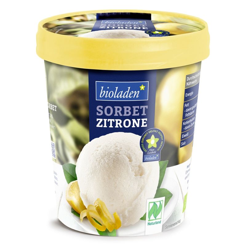 bioladen Sorbet Zitrone - Produktbild