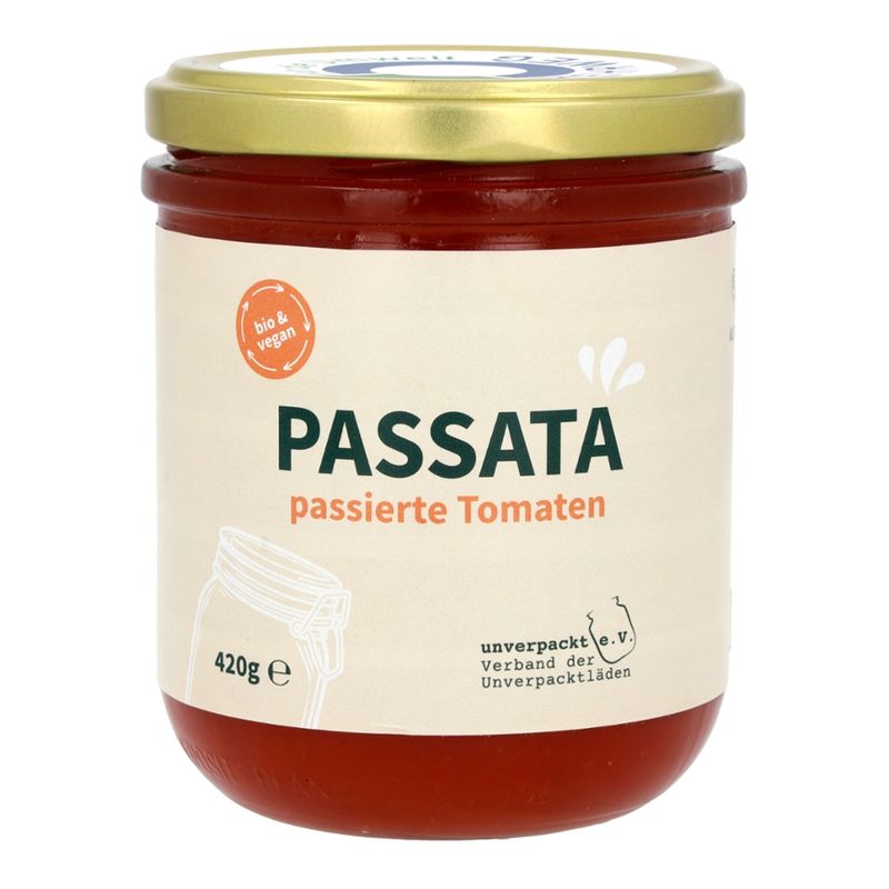 ALLERLIEBE ALLERLIEBE Bio Passata passierte Tomaten im Glas 420g - Produktbild